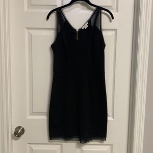 Helmut Lang Black Mesh Cocktail Dress